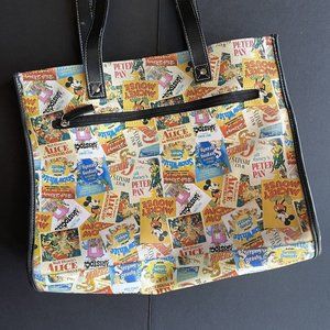 Disney Vintage Classic Movie Poster Animation Purse Handbag Hong Kong Disneyland
